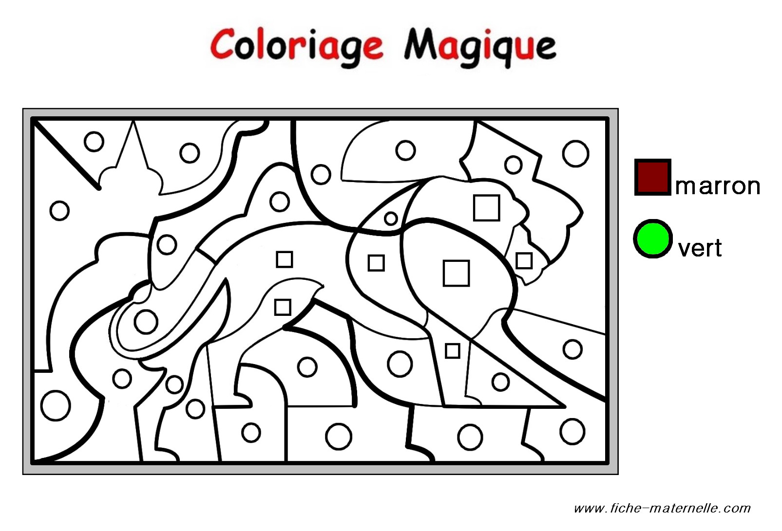 coloriage magique le son p