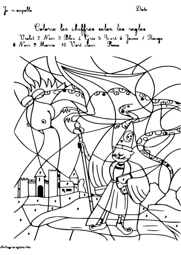 coloriage magique 1 à 10 maternelle