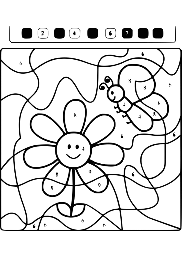 coloriage magique 1 à 7