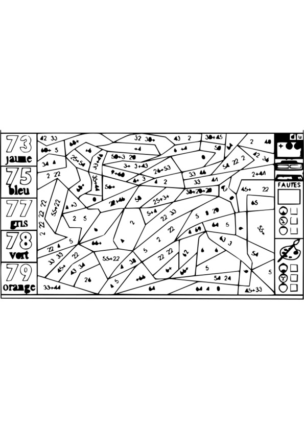 coloriage magique ce2 maths