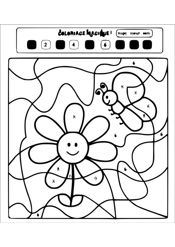 jeux 2 coloriage magique