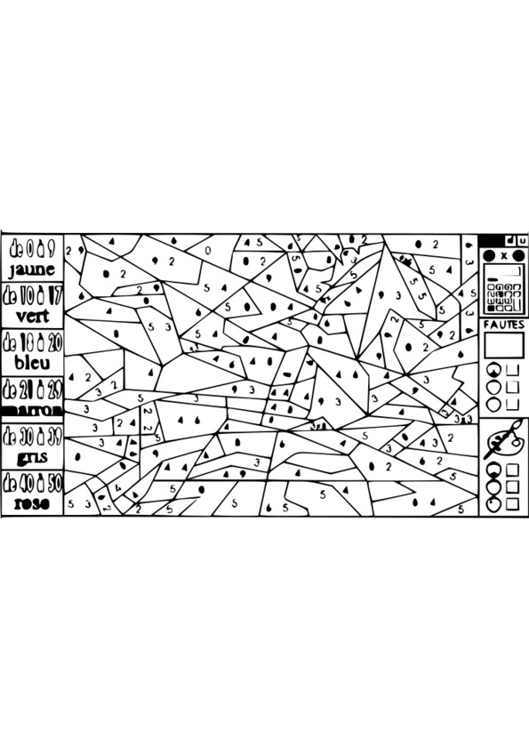 imprimer coloriage magique cm1