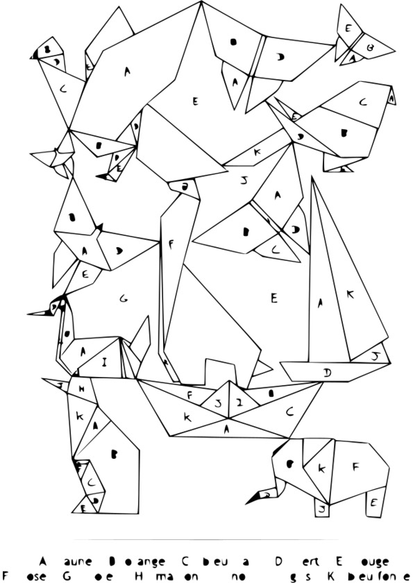 coloriage à dessiner magique grammaire ce2