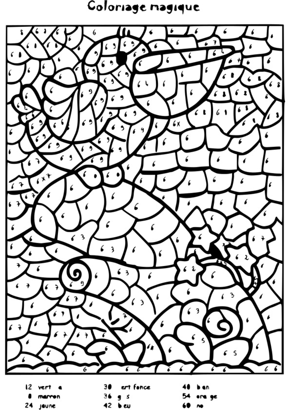 Coloriages magiques 117 coloriages magiques à imprimer