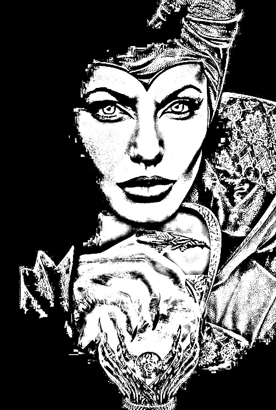 128 dessins de coloriage Maléfique à imprimer 128 dessins de coloriage Maléfique à imprimer