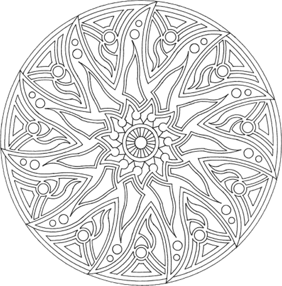 mandala coloring pages complicated cyst - photo #15