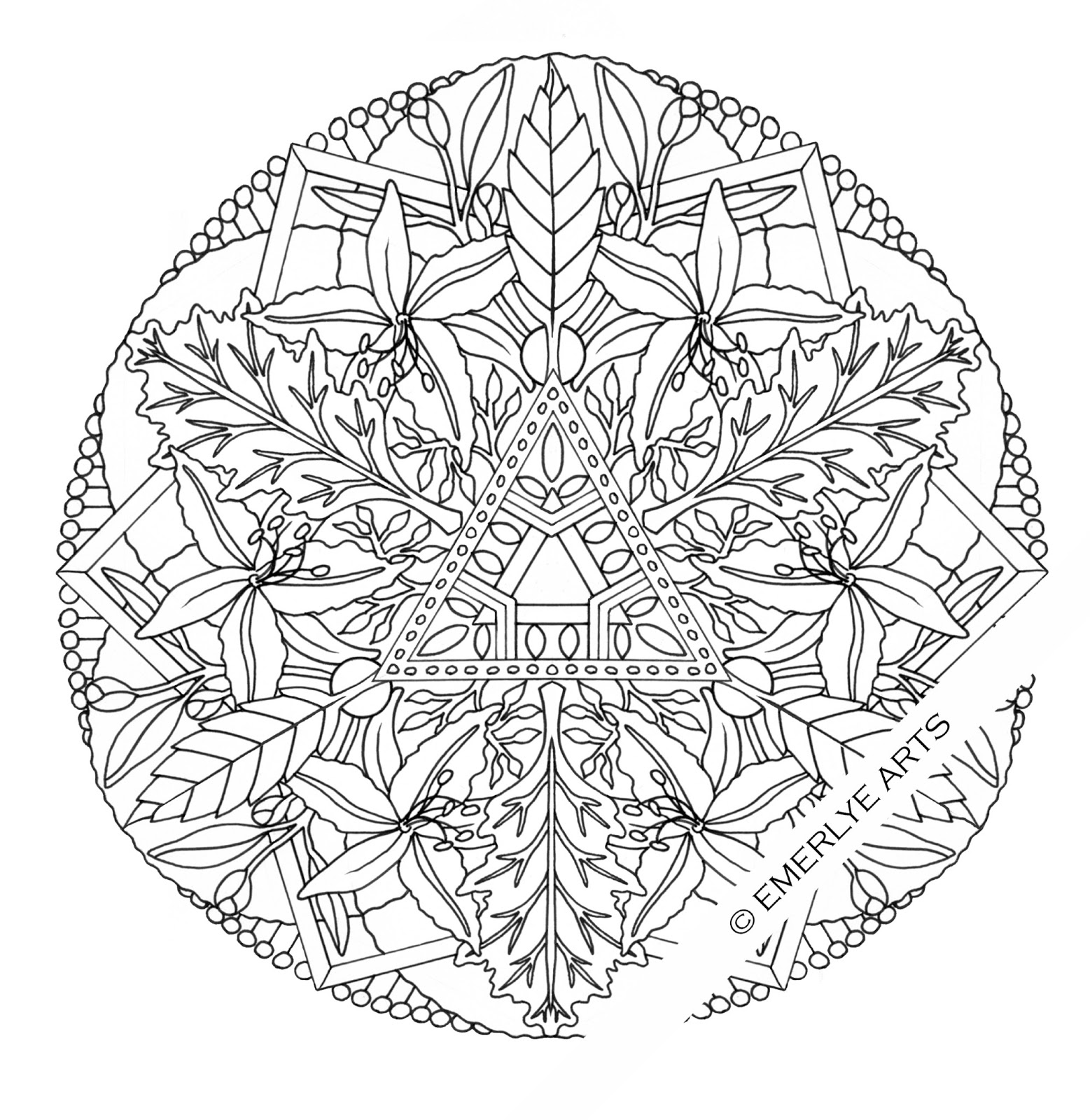 coloriage mandala adulte