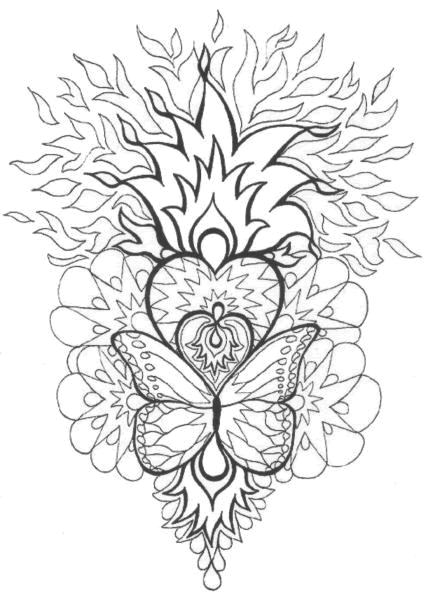 18 dessins de coloriage Mandala Coeur à imprimer coloriage mandala coeur
