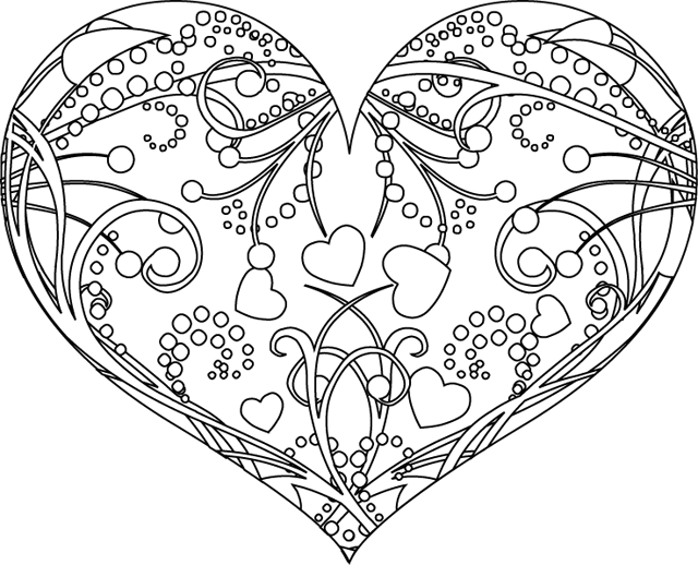 Coloriage coeur des coloriages de coeur à imprimer sur  - coloriage de coeur a imprimer