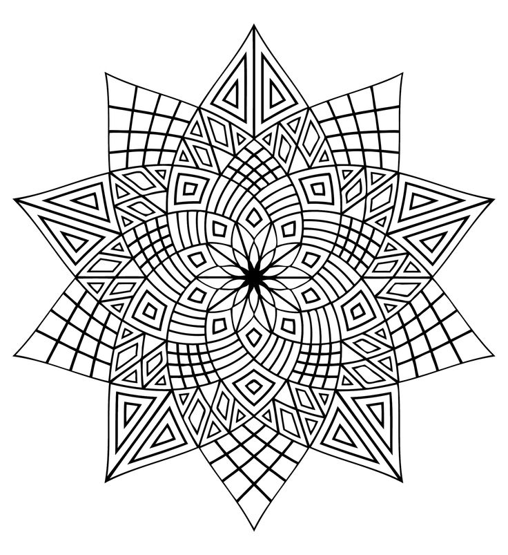 coloriage mandala difficile