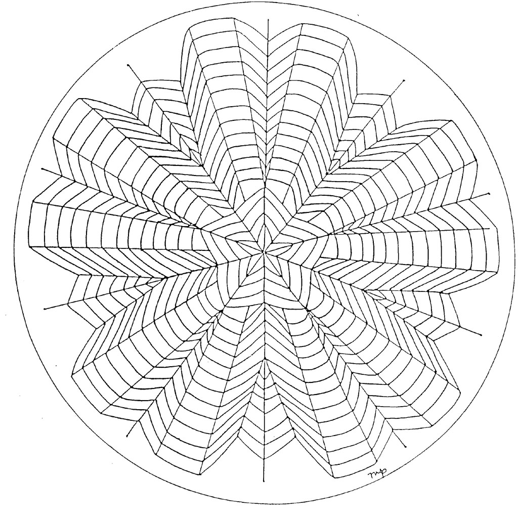 coloriage mandala difficile