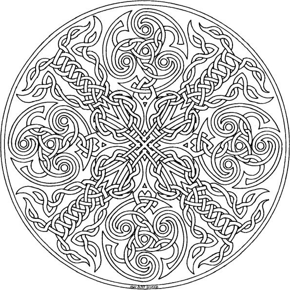20 dessins de coloriage Mandala Difficile à imprimer
