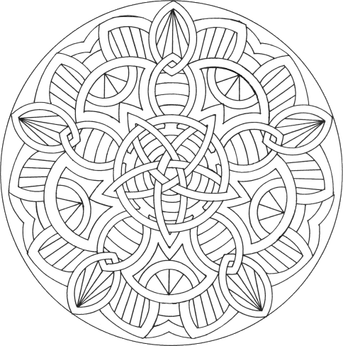 coloriage mandala difficile