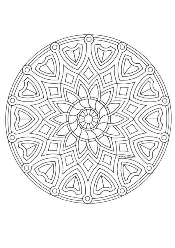 coloriage mandala en ligne