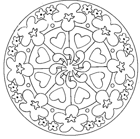 20 dessins de coloriage Mandala Fleur à imprimer coloriage mandala fleur