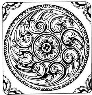 coloriage mandala attrape reve