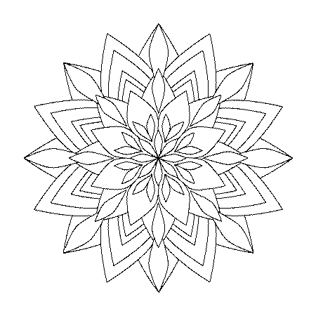 coloriage mandala fleur