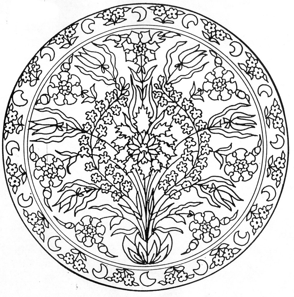 coloriage mandala bateau