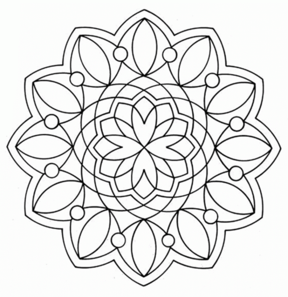 coloriage mandala facile gratuit