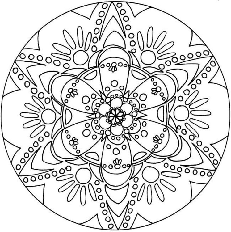 coloriage mandala 5 ans