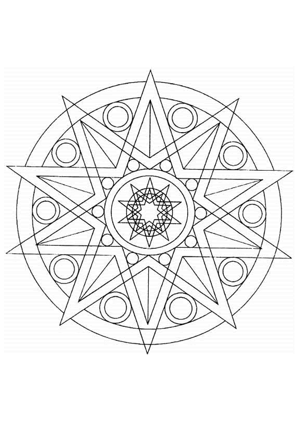 coloriage mandala hibou