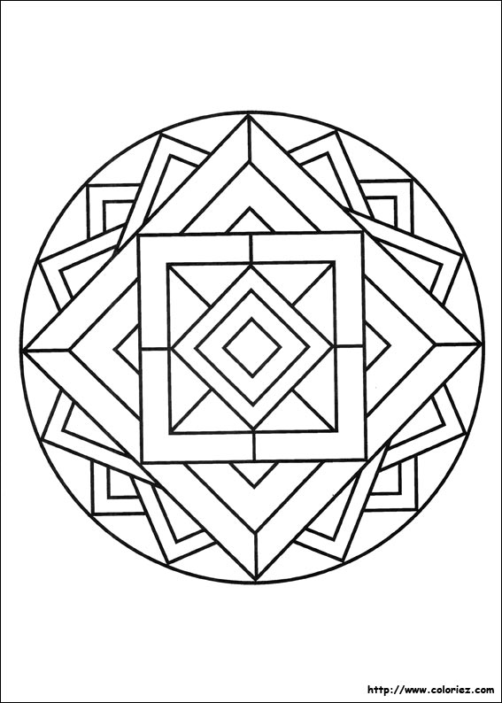 coloriage mandala magique imprimer