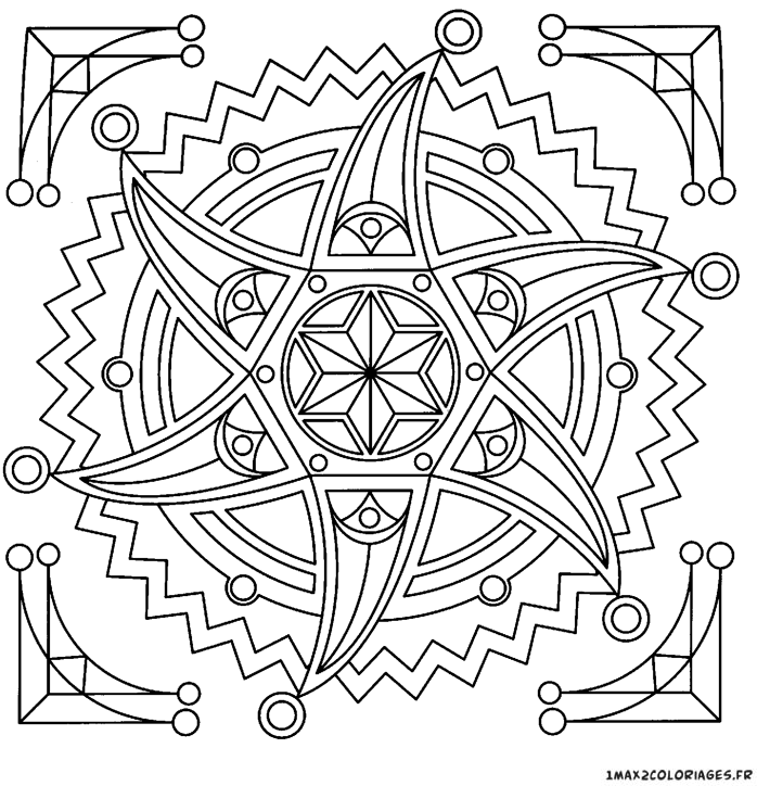 coloriage mandala les plus difficile