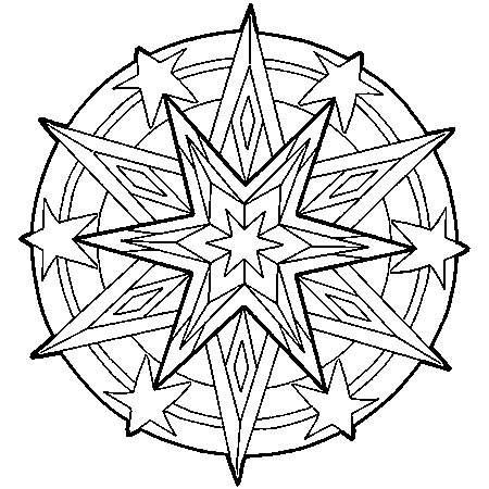 coloriage mandala grand format