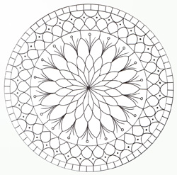 coloriage mandala yin yang