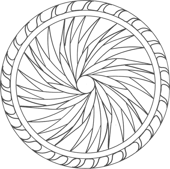 coloriage mandala en forme de coeur