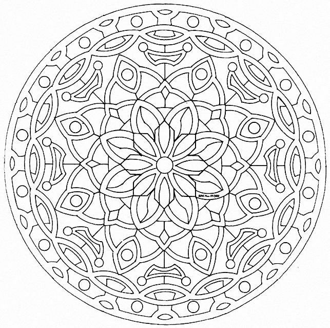 coloriage mandala chouette