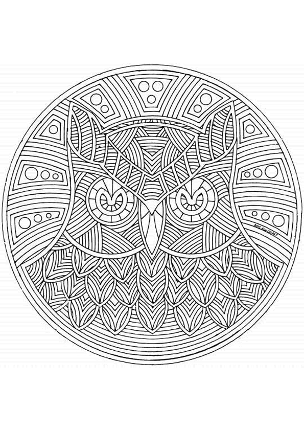 coloriage mandala les plus difficile