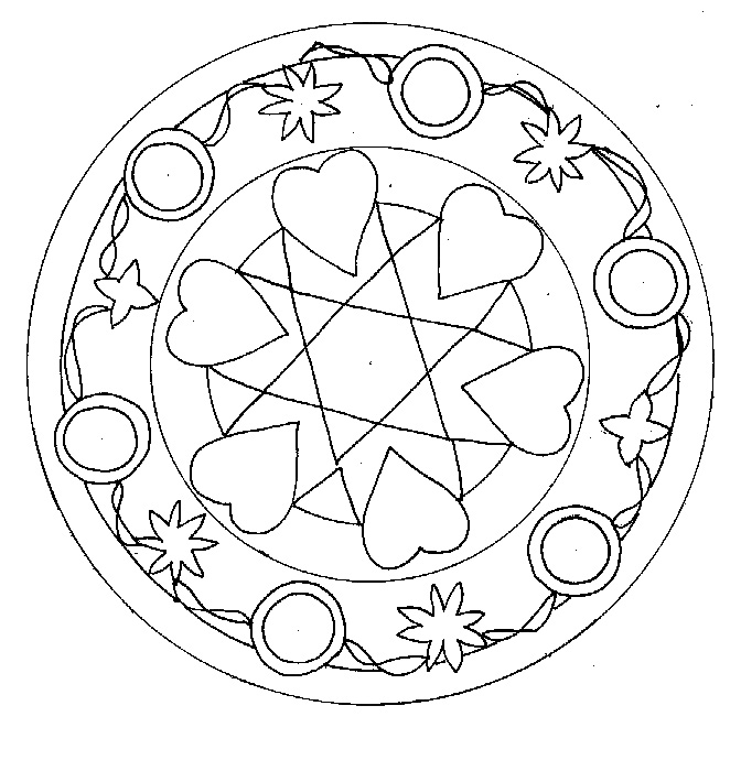 coloriage mandala 6 ans