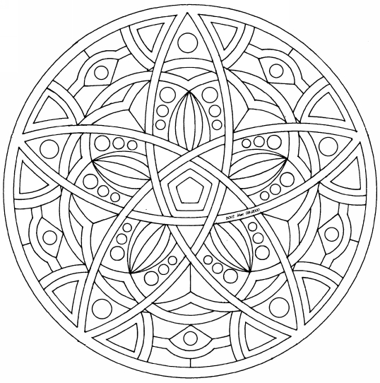 Coloriage Mandala à colorier - Dessin à imprimer