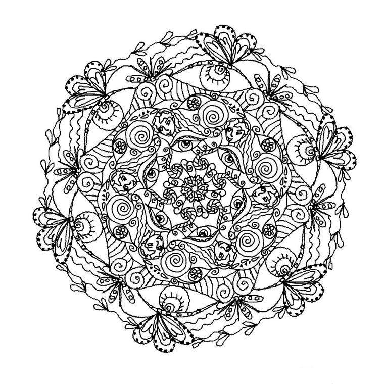 coloriage mandala