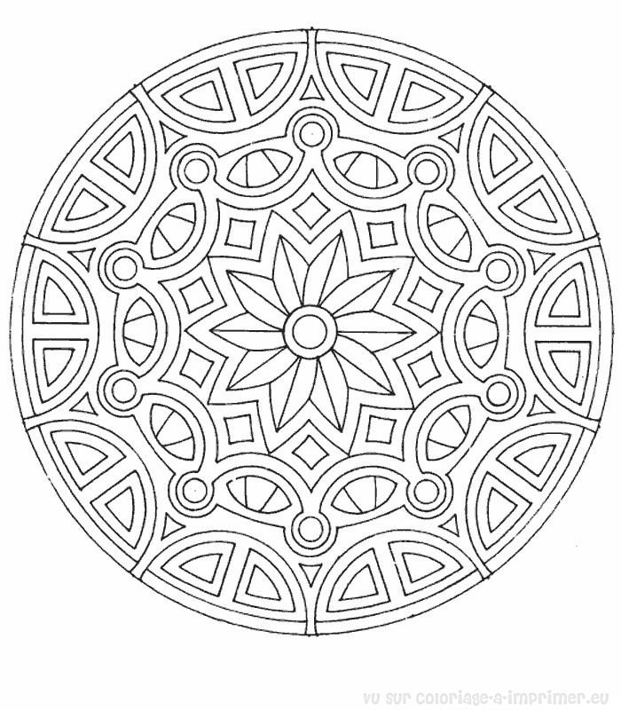 coloriage mandala de noel