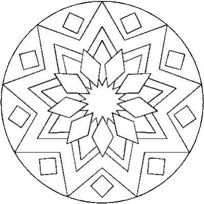 coloriage mandala mignon