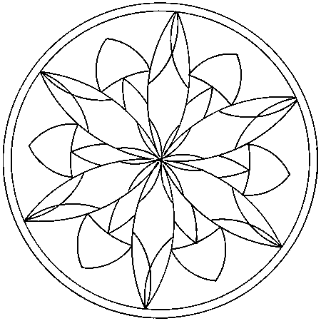 coloriage mandala original