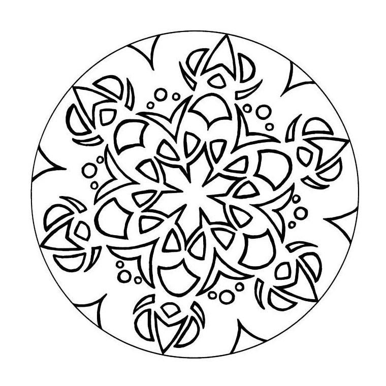 coloriage mandala lapin