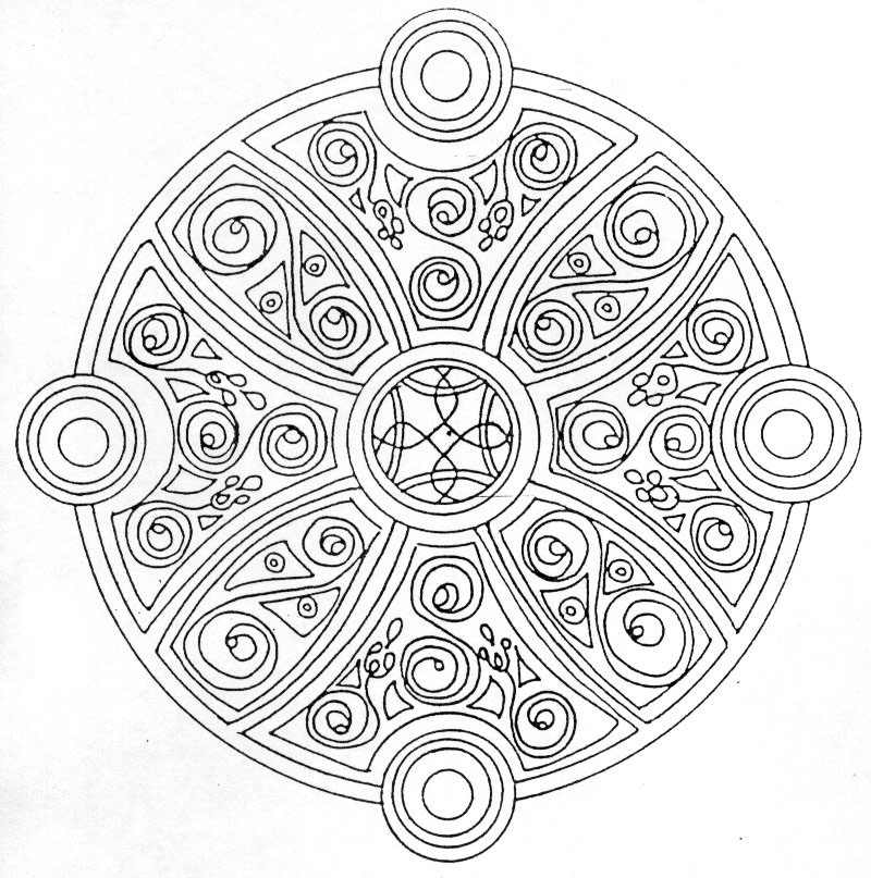 coloriage mandala