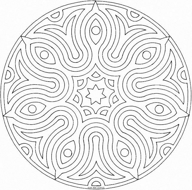 coloriage mandala à télécharger