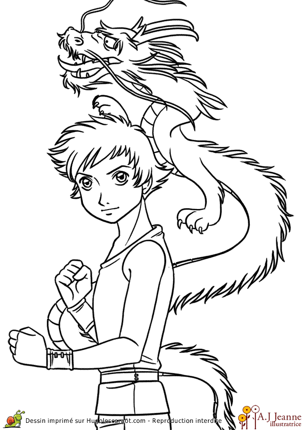 dessin manga garcon a imprimer