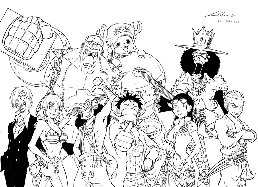 Рисунки one piece