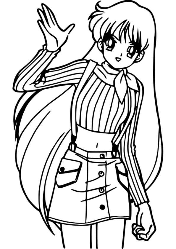 coloriage manga pour fille