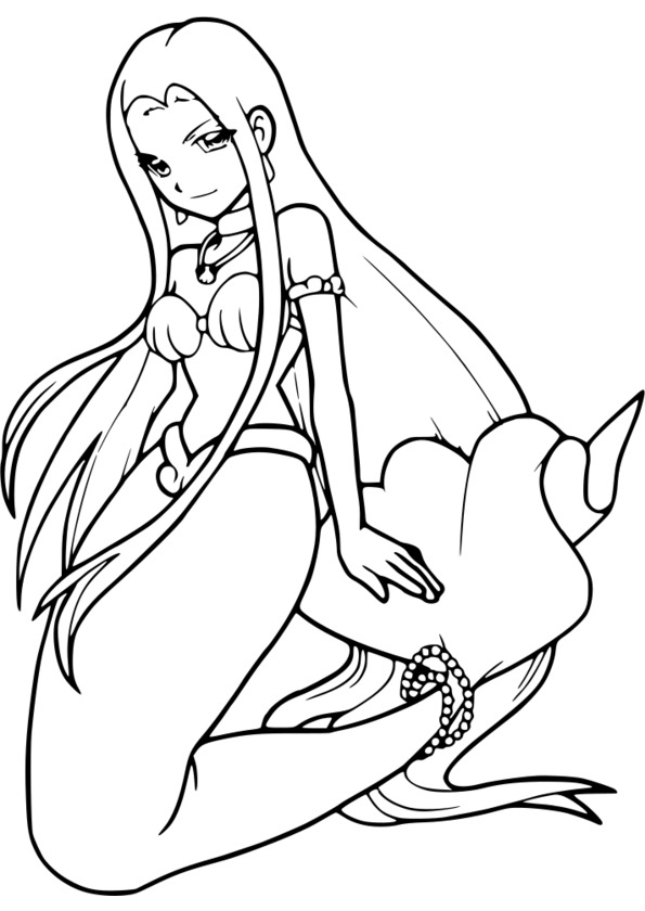 modele coloriage manga