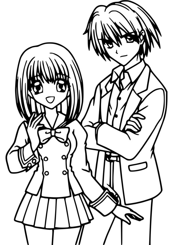 coloriage de manga a imprimer gratuit
