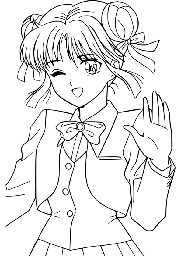 coloriage manga chat