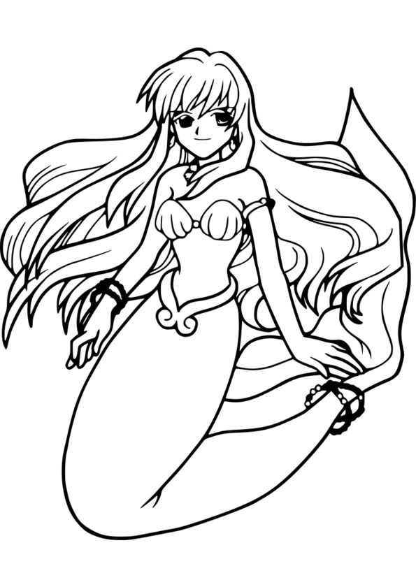 fairy tail coloring pages anime mermaid - photo #23