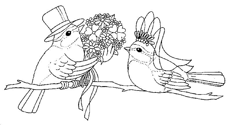 coloriage mariage