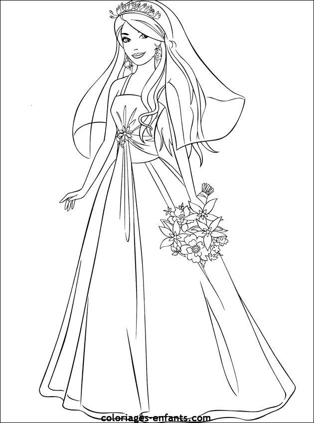 mariage coloriage à dessiner mariage gratuit colorier